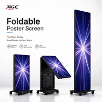 Affichage publicitaire numérique LED HDR10 à luminosité 600 cd/m² avec maintenance frontale, écran totem fin en alliage moulé sous pression