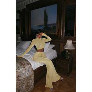 ชุดเครื่องประดับหินไทอันสีเหลืองสำหรับผู้หญิง - Product Image 3