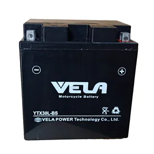 12v 30ah герметичная свинцово-кислотная батарея YTX30L-BS бренда VELA