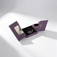 Caja de Regalo de Lujo Personalizada con Doble Puerta y Esencia Morada, con Inserto de EVA, Logotipo Estampado en Caliente, Caja Rígida de Papel para Empaque de Productos para el Cuidado de la Piel