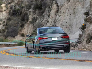 Diffusore Posteriore per Auto Stile YT S6 Nero o Argento con Punte in Plastica per <span class=keywords><strong>A6</strong></span> S-line <span class=keywords><strong>2019</strong></span>+ - Product Image 6