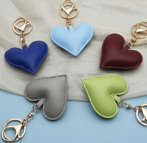Pendentif Cœur en Cuir pour Bagages, Accessoire de Sac, <span class=keywords><strong>Porte</strong></span>-clés, Vente Chaude, Articles en Stock pour l'Exportation, pour Femme - Product Image 6