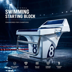Bloc de départ portable standard fourni par le fabricant pour piscines, accessoire de plateforme de saut et de plongée pour piscine - Product Image 1