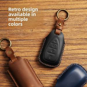 Funda para Llaves Compatible con Chevrolet Cruze, LeFeng, Cavalier, Sail, Explorer, Accesorios para Auto al por Mayor, Cuero Genuino - Product Image 3