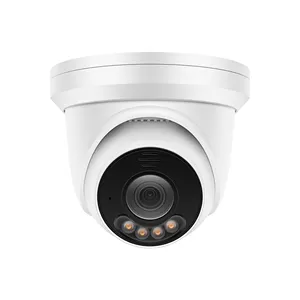 Hik Compatible Motorized 12MP Dual-light Turret POE Camera,Indoor Outdoor IP67,Two-way Audio,Human & Vehicle Detection, Micro SD