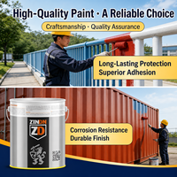 Peinture époxy liquide anti-corrosion riche en zinc, couleurs personnalisées, pour bateaux, murs et métaux, application au pistolet à base d'eau