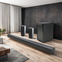 Système Home Cinéma 5.1 Canaux Haute Qualité à 7 Haut-parleurs avec Barre de Son, Caisson de Basses Sans Fil et Interface Optique pour TV ARC