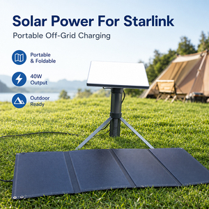 Starlink Mini 40W Portable <b>Solar</b> Foldable Power <b>USB</b>-C Output for Camping Outdoor Travel Ready - Product Image 4