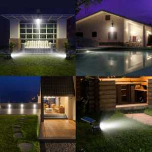 Top vente projecteurs extérieurs solaire paysage pelouse lumière étanche 12LED applique murale réglable pour allée jardin - Product Image 5