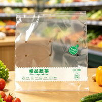 China op maat bedrukte plastic zelfklevende zakken voor fruit & groente verpakkingen, transparante zelfklevende verzegelbare plastic zakken