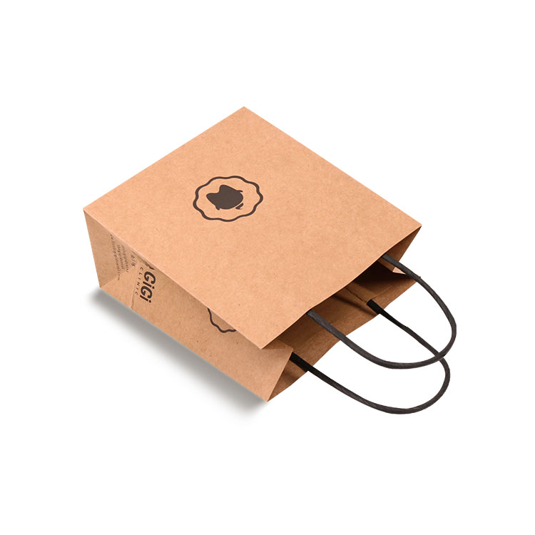 Good Quality Eco Friendly Custom Gift Kraft Shopping Paper Bags With Twisted Paper Handle