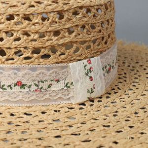 Spring <b>Summer</b> New Arrival Women Korean-Style Wide Brim Hollow Out <b>Straw</b> <b>Hat</b> Travel Beach Casual Sunhat Boater <b>Hat</b> - Product Image 4