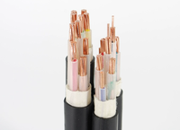 Câble électrique en cuivre Xlpe 0.6/1KV YJV 5 conducteurs 16mm 25mm 35mm 50mm Câbles gainés en PVC noir Fils 600/1000V