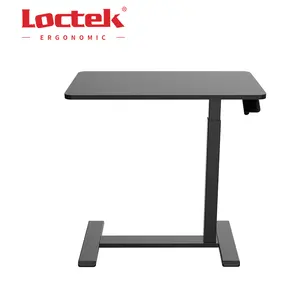 Table de canapé Portable avec ressort à gaz, petite Table d'appoint réglable en hauteur, avec roues, Loctek MT026