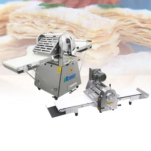 AB-ZMQS-450Turkish Europäische Fondant Croissant Bäckerei Verkürzung Ausrüstung Gebäck Teig Sheeter Maschine Mit Tisch bank
