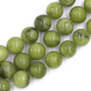 Wholesale 4mm 6mm 8mm 10mm Natural Gemstone Green Peridot Stone Beads for bracelet necklace making