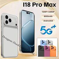 Smartphone 2026 Terbaru Tidak Terkunci 18 Pro Max 4G 5G Layar OLED 120Hz Kamera 108MP 16GB+1TB Dual Sim Octa Core Android 15
