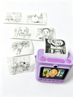 Cámara de Impresión Instantánea para Niños 2026 con IA, Pantalla IPS de 2.4'', Lente Dual de 48MP, Video 1080P, Impresión Térmica sin Tinta, Juguete DIY para Niños y Niñas de 3 a 12 Años