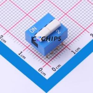 SMWE-04B-TP DIP Switch Switch ( Number of Switch Sections: 2 )( Lead Spacing: 2.54mm )( Rated Current: 25mA ) - Product Image 1