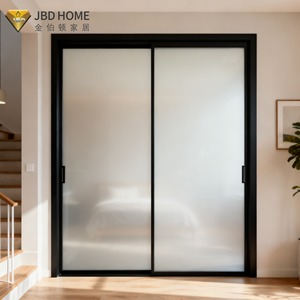 Porte <span class=keywords><strong>coulissante</strong></span> en alliage d'aluminium insonorisée et résistante aux ouragans pour salon moderne et entrée extérieure - Product Image 1