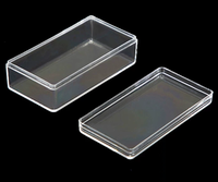 Boîte de rangement en plastique multi-tailles avec couvercle pour piles, artisanat, petits accessoires, étui d'emballage PS, prix de gros