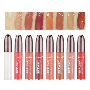 5 ml non invasif haute brillance paillettes dodues brillant à lèvres Logo personnalisé marque privée maquillage cosmétique brillant brillant à lèvres dodu - Product Image 2