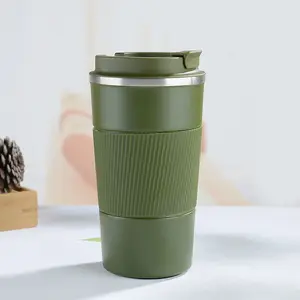 13Oz Biểu Tượng Tùy Chỉnh Cốc Cà Phê Kim Loại Cốc Cốc Cà Phê 380Ml Nước Giải Khát Đôi Tường Cốc Chân Không