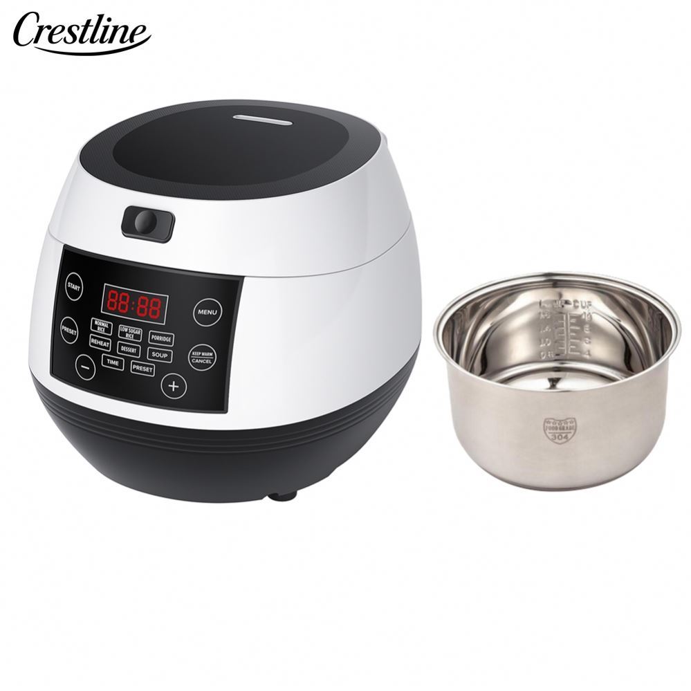 Wholesale 3L Smart Electric Rice Cooker Stainless Steel Inner Pot Measuring Cup Multi-Function Kitchen Appliance for Home Use