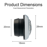 Nouvelle mini-lampe latérale WTTG à 3 LED DC12V haute luminosité en plastique, fixation par œillet, pour camions, remorques et bus