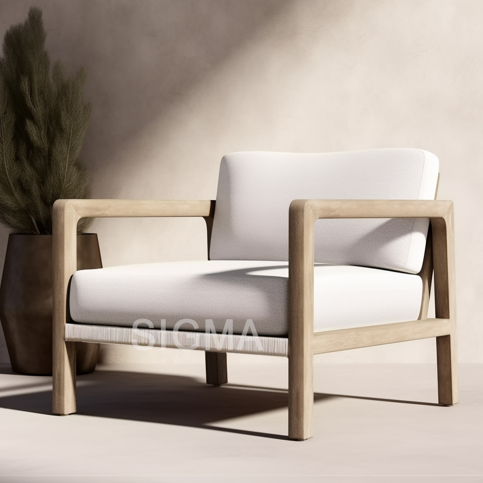 2022 New Design Luxury Outdoor Sofa Patio Garden Teak Outdoor Furniture