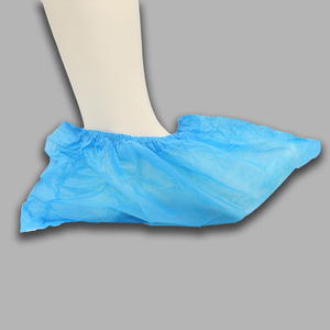 Protège-chaussures jetables Huaxi Sanitary Supplies 37x17cm bleus, épaissis, imperméables pour usage domestique intérieur - Product Image 3