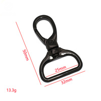 Kait Putar D-ring Berkualitas Tinggi, Pengait Logam Tugas Berat, Gantungan Kunci, Gesper Tas, Klip Anjing, Gesper Webbing, Logo Warna Kustom