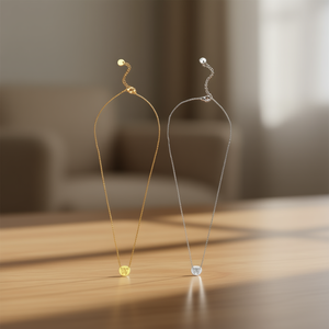 Collar de Acero Inoxidable con Colgante de Letra W, Estilo Clásico Unisex, Chapado en Oro, 1 cm, de una Sola Cara - Product Image 2