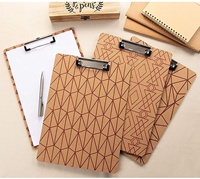 Portapapeles de madera y tablero de carpeta, adecuado para hospital, escuela, hogar, suministros de oficina Se pueden personalizar varios patrones