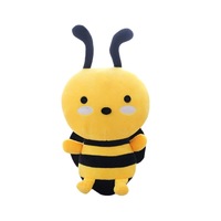 Peluche abeille mignonne de dessin animé, jouet en peluche doux, poupée abeille, cadeau pour enfants, décoration de la maison