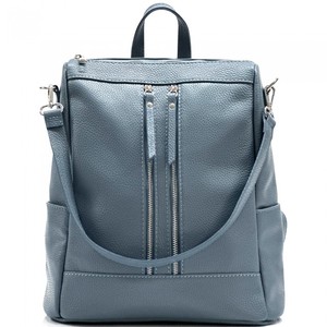 Mochila de cuero genuino a la moda para mujer, mochila elegante y duradera con múltiples compartimentos y cremallera para la escuela, viajes, oficina y trabajo - Product Image 2