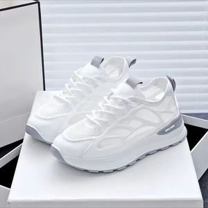 OEM & ODM Baskets blanches en maille respirante pour femmes, chaussures de sport décontractées, polyvalentes, à semelle souple, antidérapantes et absorbant les chocs - Product Image 6