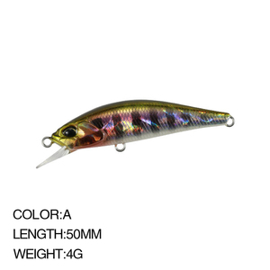 Minnow esche <span class=keywords><strong>da</strong></span> pesca jerkbaits 50mm 4g <span class=keywords><strong>trota</strong></span> lure bass mini sinking minnow pesca punta di lancia ryuki River Bait lure - Product Image 2