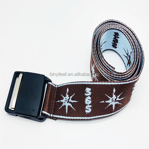 Biểu Tượng Tùy Chỉnh Tự Động Từ Khóa Mens Casual Vành Đai Nylon Vải Dệt Jacquard Polyester Vải Vải Vành Đai Thắt Lưng Cho Mens - Product Image 3