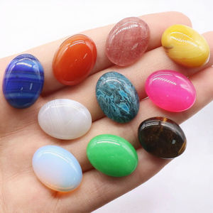 Cuentas de Piedra Natural Aonaya AG0117, Ovaladas, Facetadas, con Orificio Grande, 18x16mm, Diámetro del Orificio 6mm, 6g, para Fabricación de Joyas, Collar DIY - Product Image 3