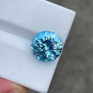 Exclusivo peine de miel tonificado con joyas de moda 100% Topacio Azul suizo natural piedra preciosa suelta de tamaño calibrado para uso de joyería OEM - Product Image 2
