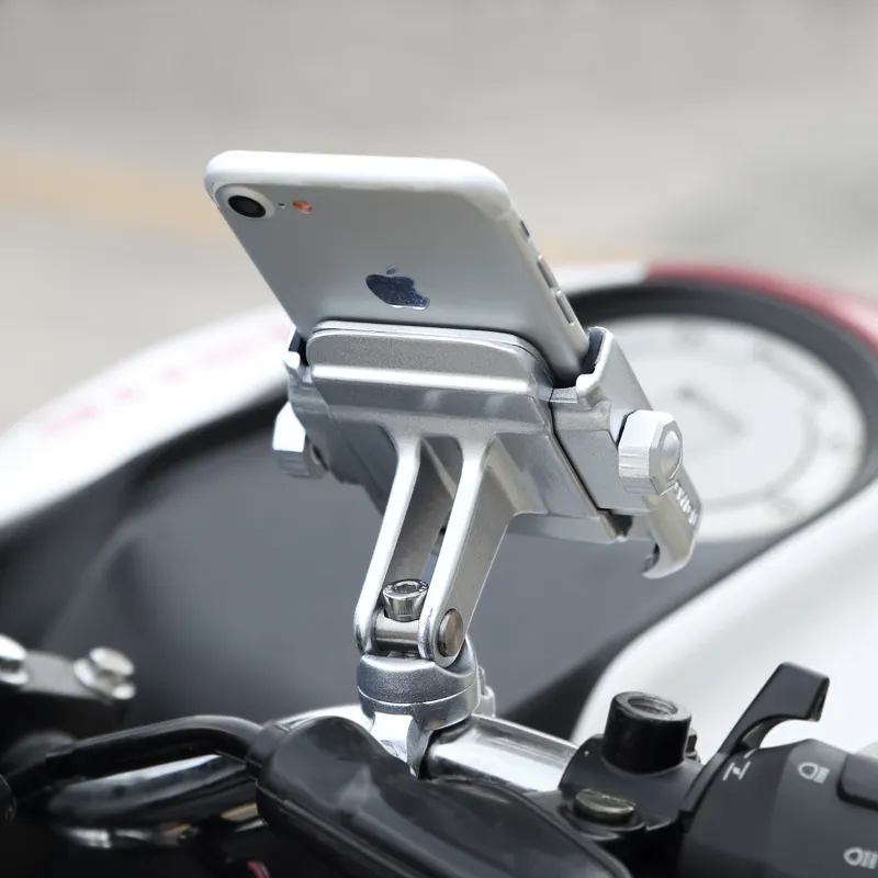 Motowolf 360 रोटेशन Soporte डे सेल्यूलर पैरा ऑटो समर्थन टेलीफोन मोटो बाइक मोटरसाइकिल फोन धारक एल्यूमीनियम