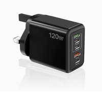 Chargeur mural USB 15W 5V à charge rapide pour téléphone portable et appareil photo avec câble rétractable et protection contre les surintensités, prise blanche