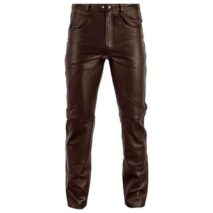 Pantalón de Cuero Casual Ligero Hecho a Medida con Precio de Mayoreo para Hombre, Logotipo Personalizado, Diseño Único, Pantalón Masculino Profesional de Alta Calidad - Product Image 5