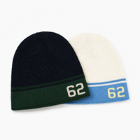 Bonnet en tricot gaufré de luxe personnalisé, de qualité supérieure, avec blocs de couleur, pour hommes et femmes