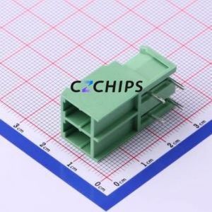 KF2EDGSR-7.62-2P Plug-in Terminal Block Bent Lead Through Hole,P=7.62mm Board-to-Board / Socket - Closed 1x2P 7.62mm Green - Product Image 2