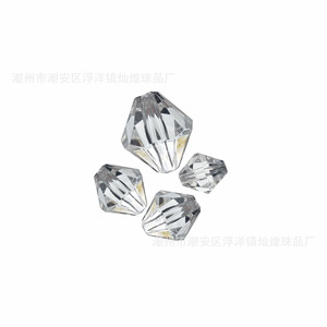 Cuentas acrílicas en forma de diamante de 22 mm, cuentas sueltas para la fabricación de joyas, material para pulseras y collares DIY - Product Image 5
