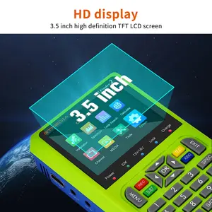 Localizador de satélite digital V8 finder2, pantalla de 3,5 pulgadas, DVB-S/S2 y MPEG-2/4 H.264(8 bits), compatible con manual