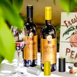 양각 로고 30mm PVC 열 수축 캡슐 와인 수축 랩 와인 병 코르크 캡슐 - Product Image 2