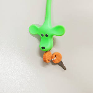 2022 नए सिलिकॉन ताला केबल ताला बाइक सामान प्यारा कुत्ता आकार ताला - Product Image 3